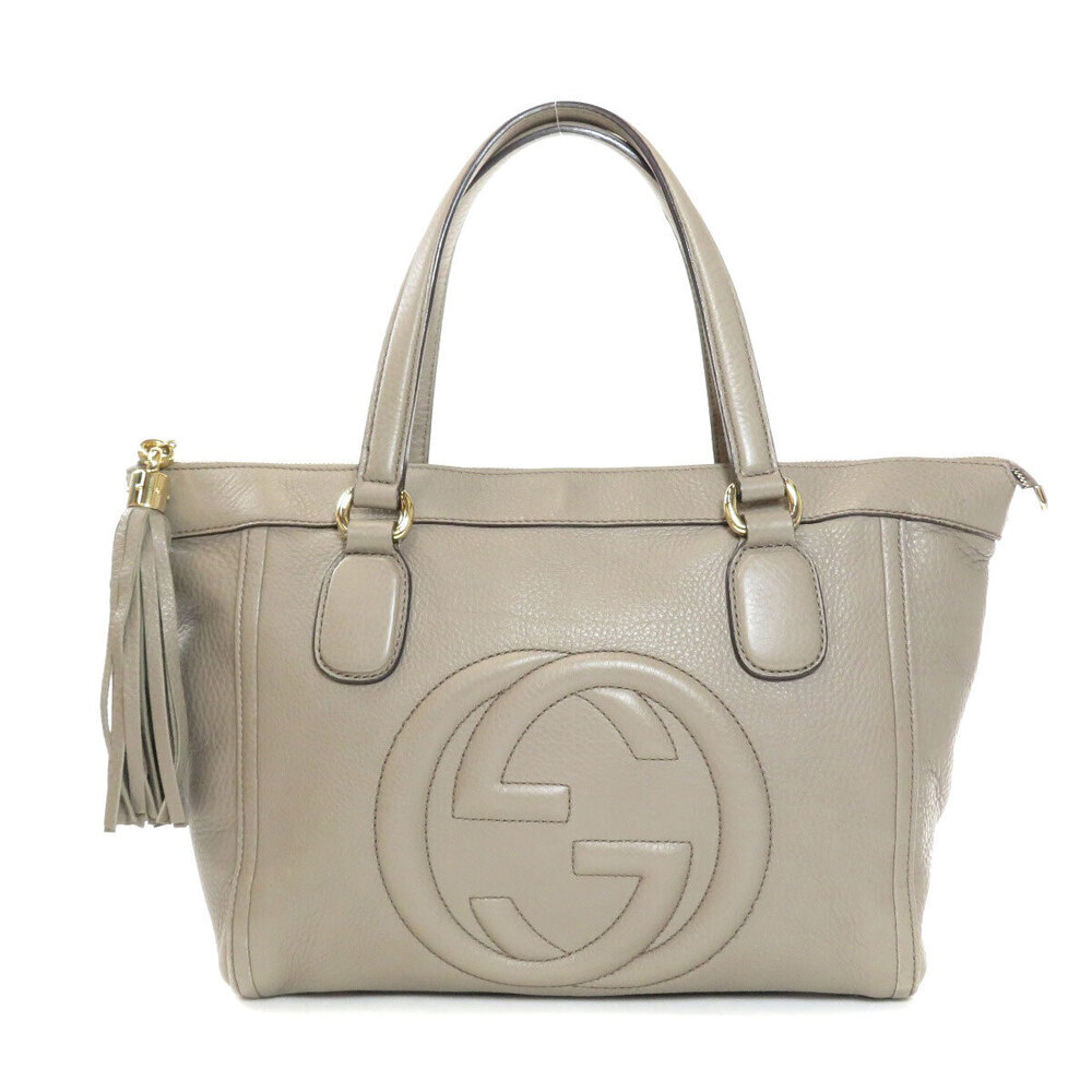 Gucci Tote Interlocking Bag Leather Soho Tassel - Picture 11 of 11